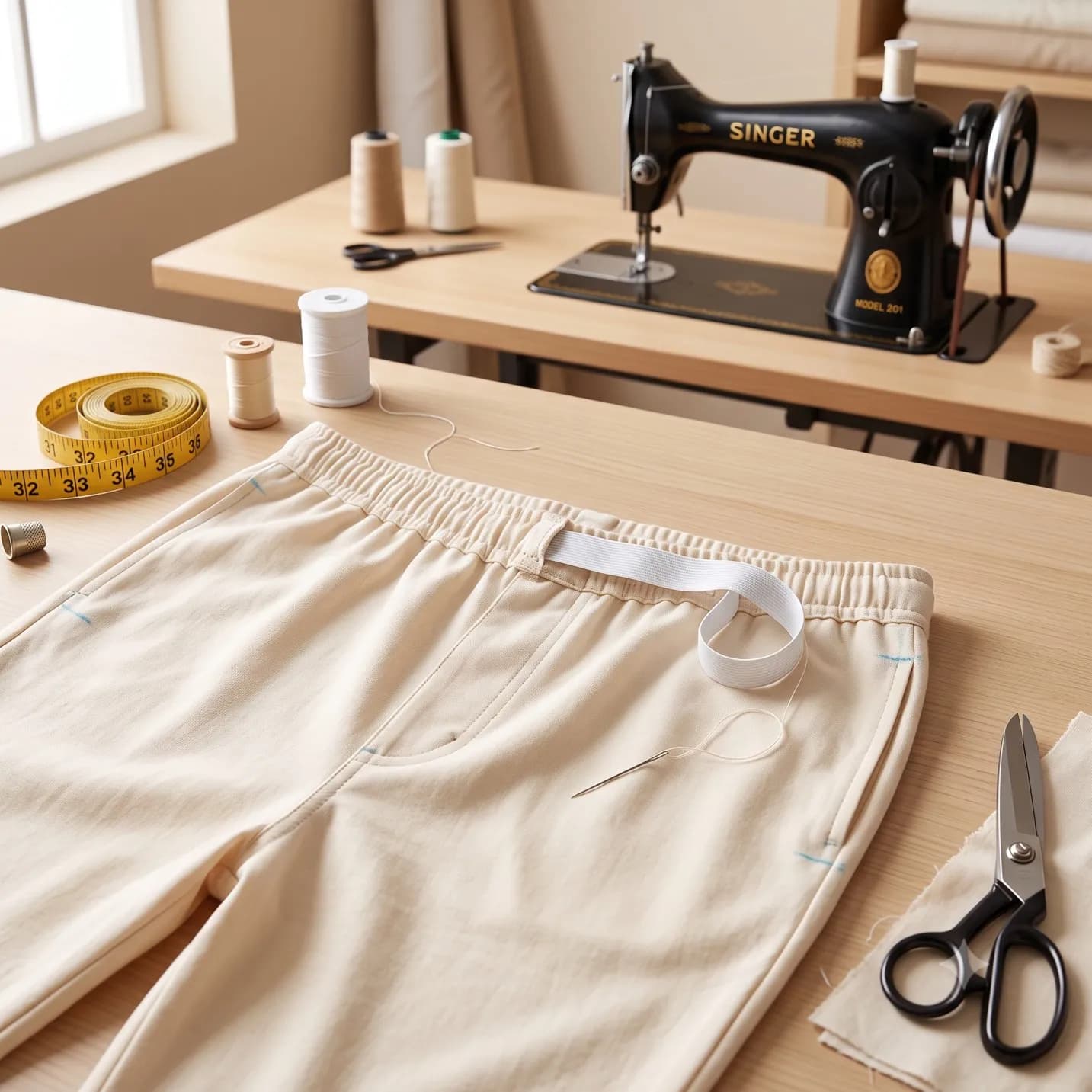 Pajama elastic alteration