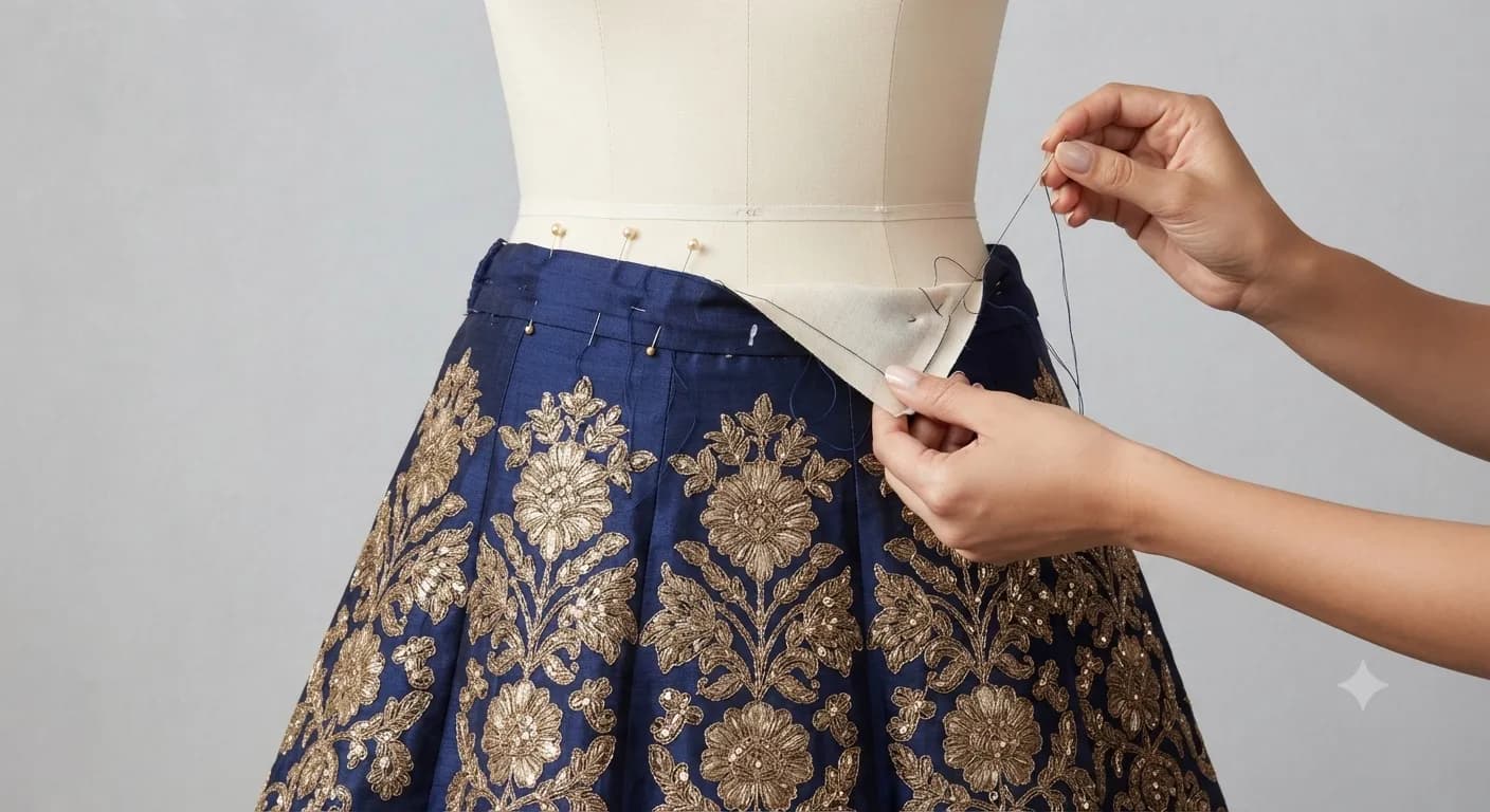 Lehenga Waist Alteration