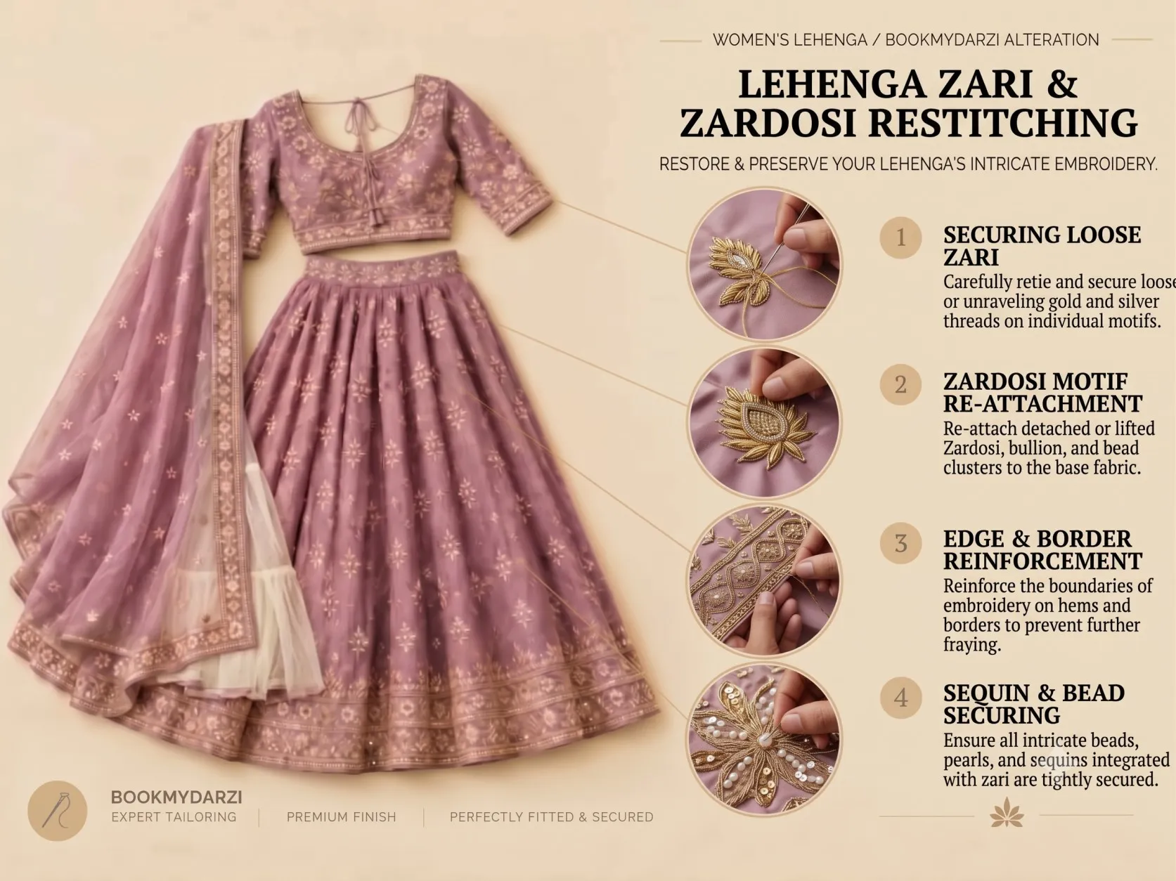 Zari & Zardosi Restitching
