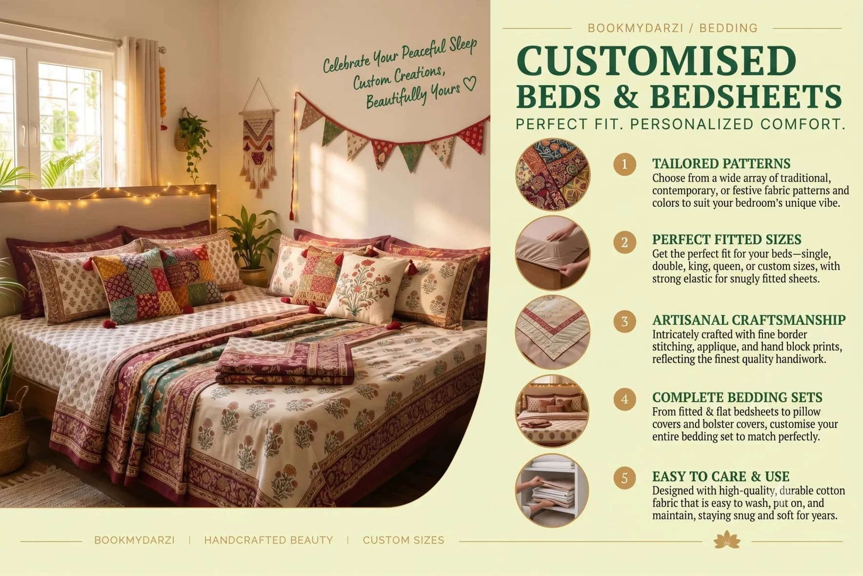 Bedsheets and fitted bedsheets
