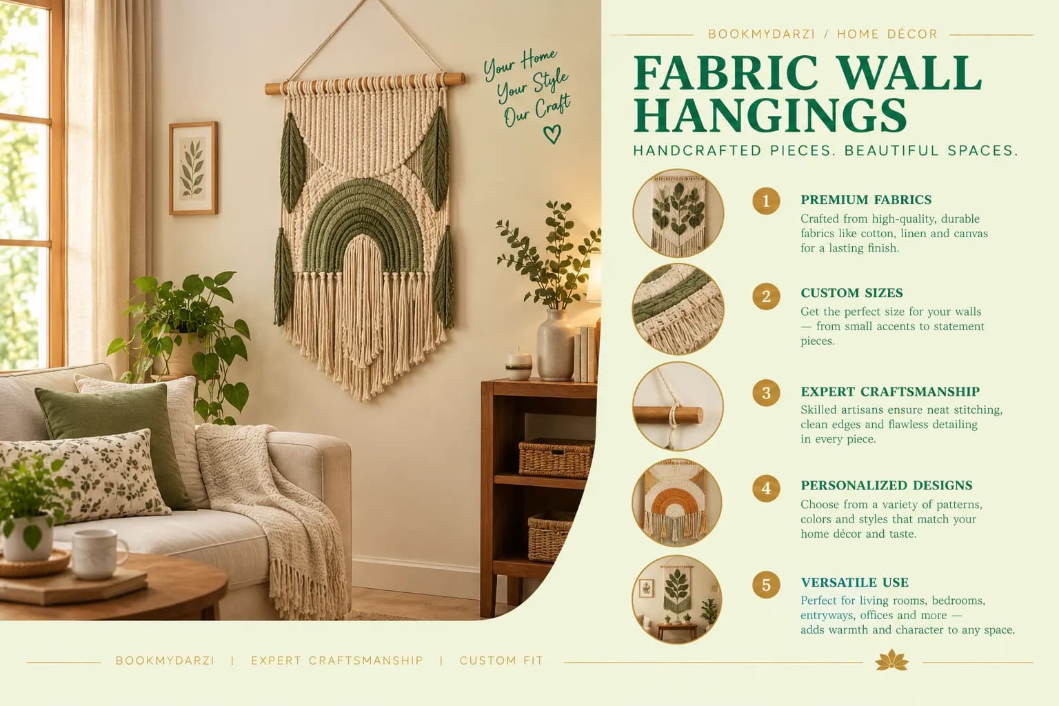 Fabric wall hangings
